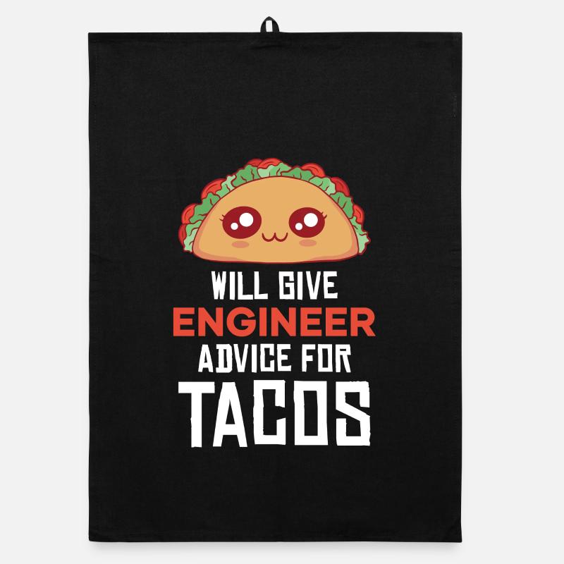 Taco Pun: Engineering Consulting Organic dish towel