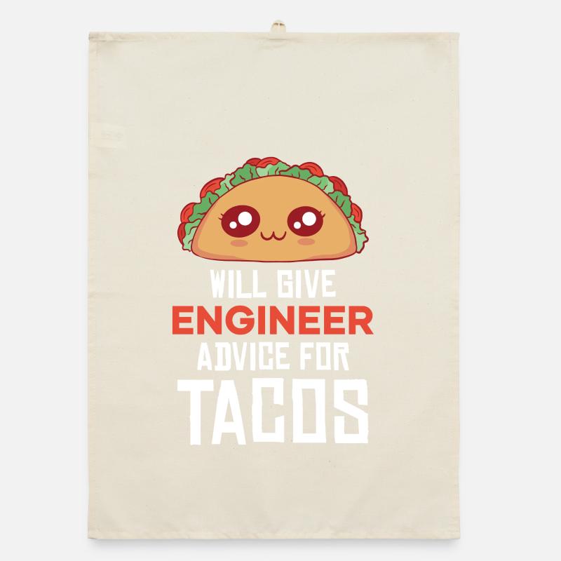 Taco Pun: Engineering Consulting Organic dish towel