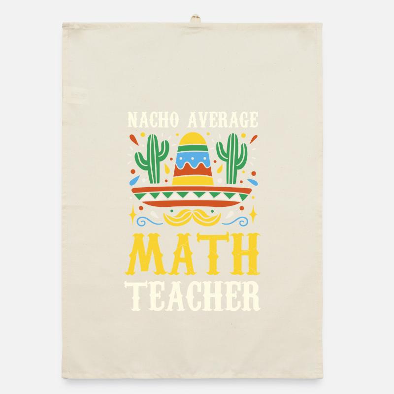 Nacho Average Math Teacher Organic Geschirrtuch