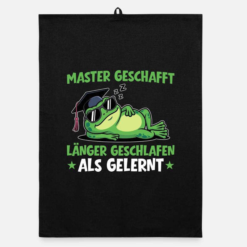 Master's degree achieved - Slept longer than learned Organic dish towel