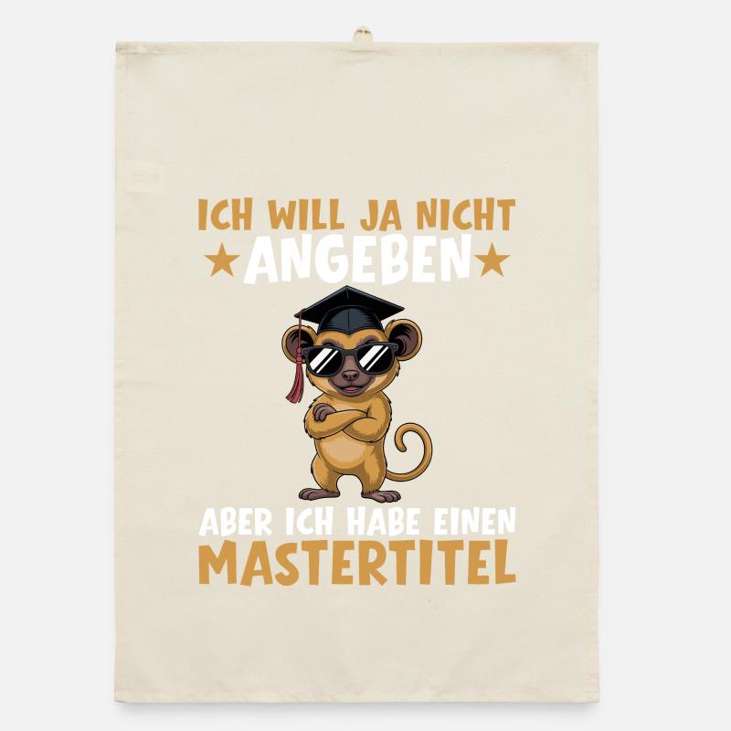 Master's degree passed Master's examination Organic dish towel