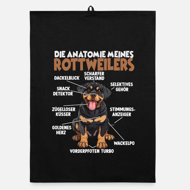 Hund Rottweiler T Hundehalter Geschenk Organic Geschirrtuch
