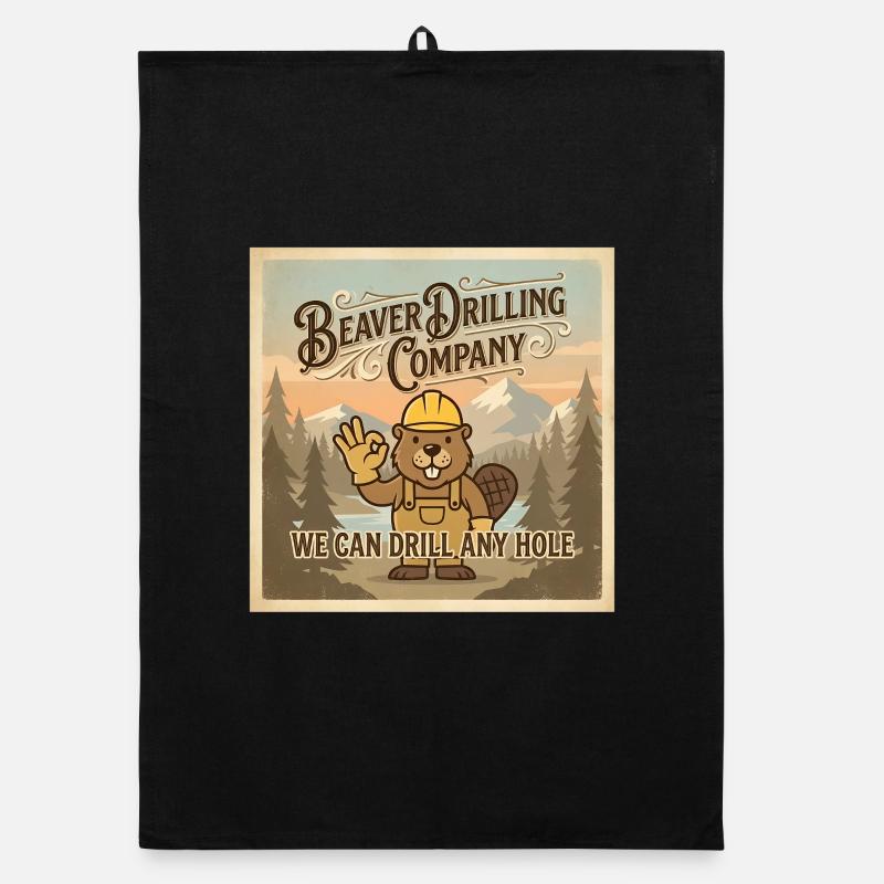 Beaver Drilling Co can drill any hole. Dirt Organic dish towel