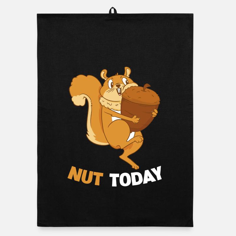 NUT TODAY Squirrel Acorn Organic dish towel