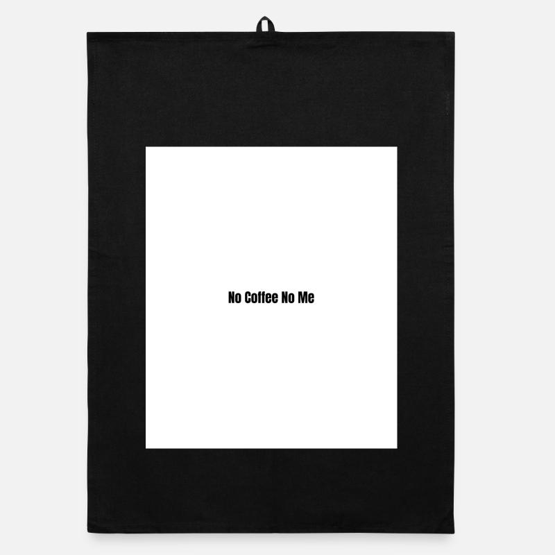 Pas de café, non, je - Torchon bio - noir