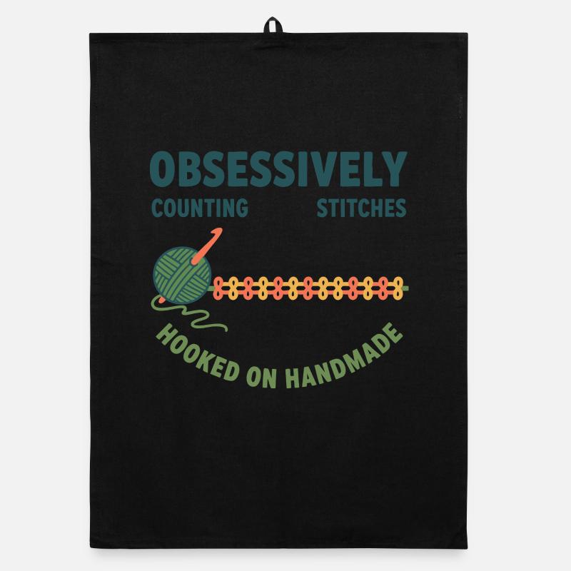 Crochet Counting Stitches Hooked On Handmade Organic dish towel