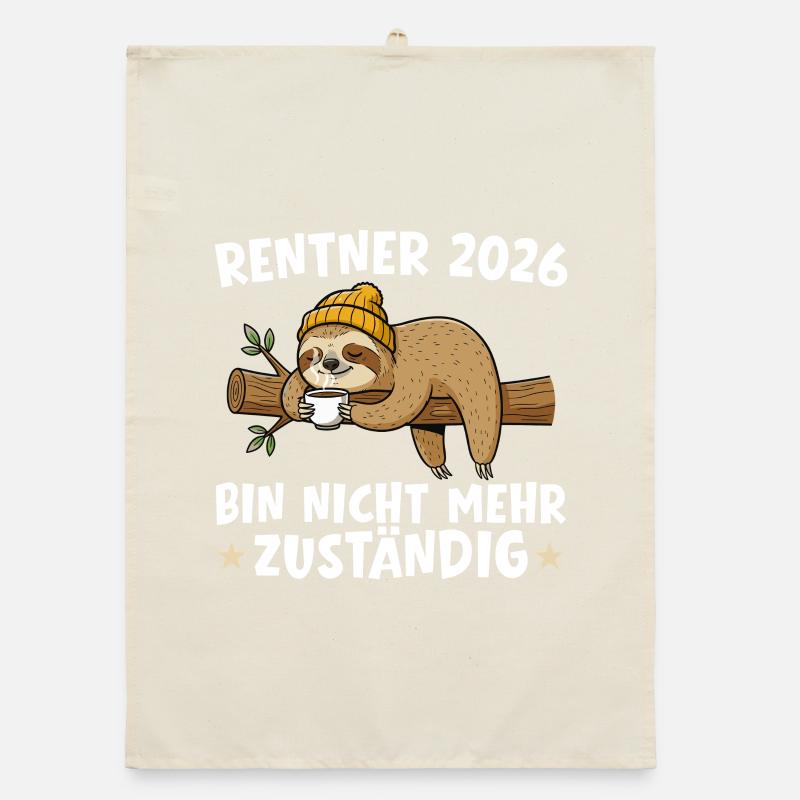 Retraité 2026 Paresseuse Plus responsable Torchon bio