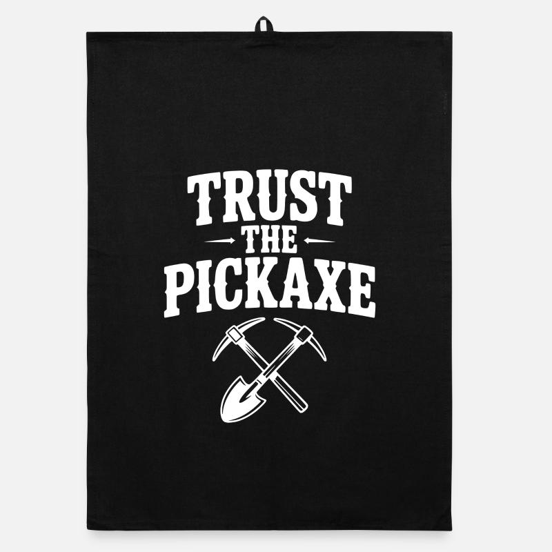 Trust the Pickaxe Organic dish towel