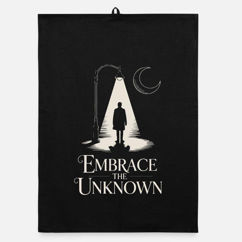 Moonlit Path: Embrace the Unknown Organic dish towel
