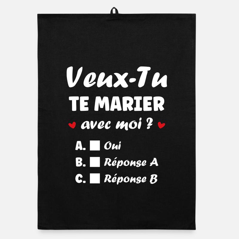 Proposition Mariage Interactif Torchon bio