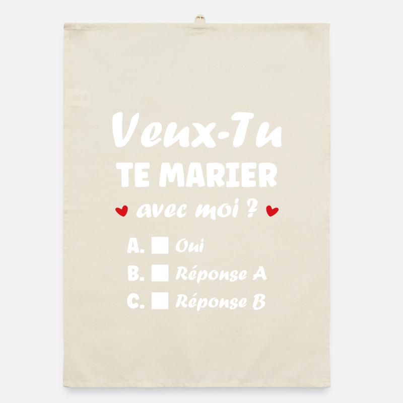 Proposition Mariage Interactif Torchon bio