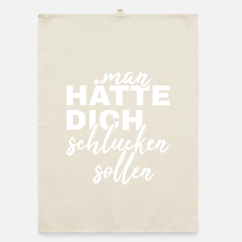 You should have been swallowed Organic dish towel