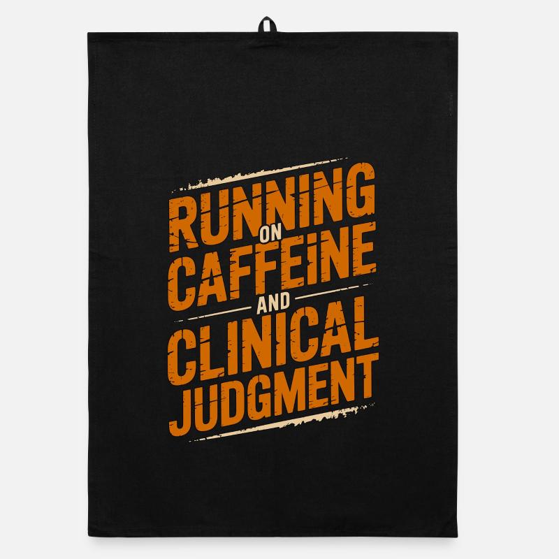 Nurse Practitioner Running On Caffeine Nursing Organic Geschirrtuch