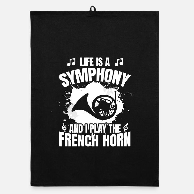 Life is a symphony Organic dish towel