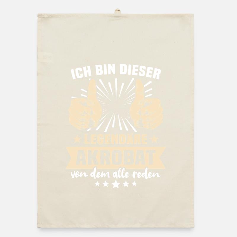 Akrobat Sprüche Organic Geschirrtuch