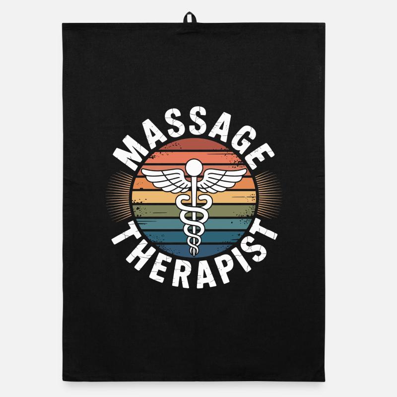 Vintage Rainbow Massage Organic dish towel