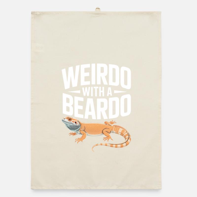 Weirdo with a Beardo Organic dish towel