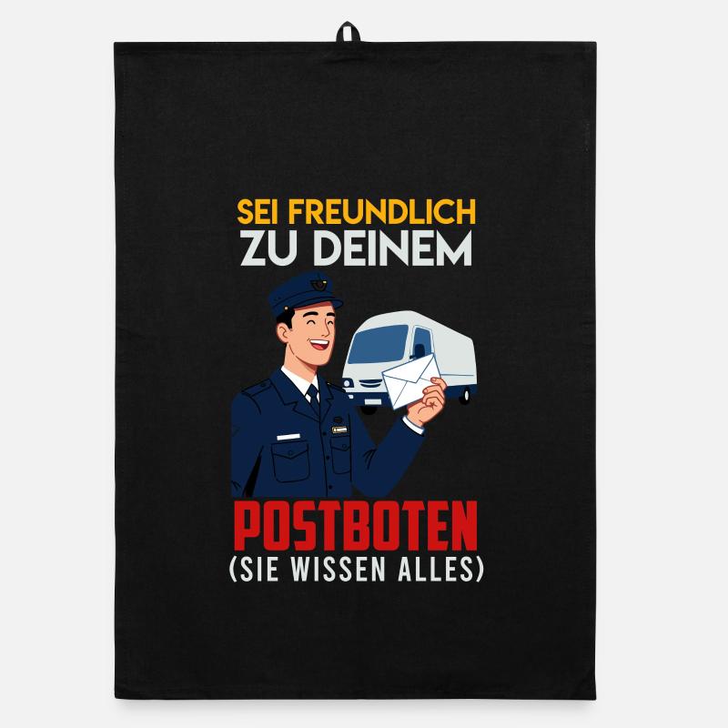Postboten SEI FREUNDLICH ZU DEINEM POSTBOTEN ISEI Organic Geschirrtuch