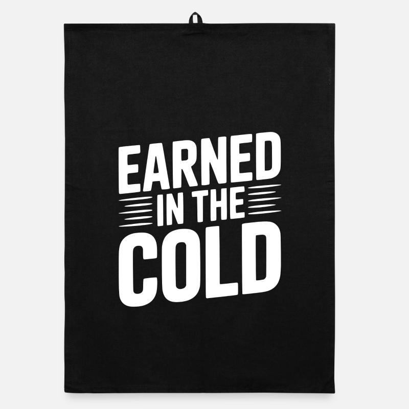 Earned in the Cold Organic dish towel