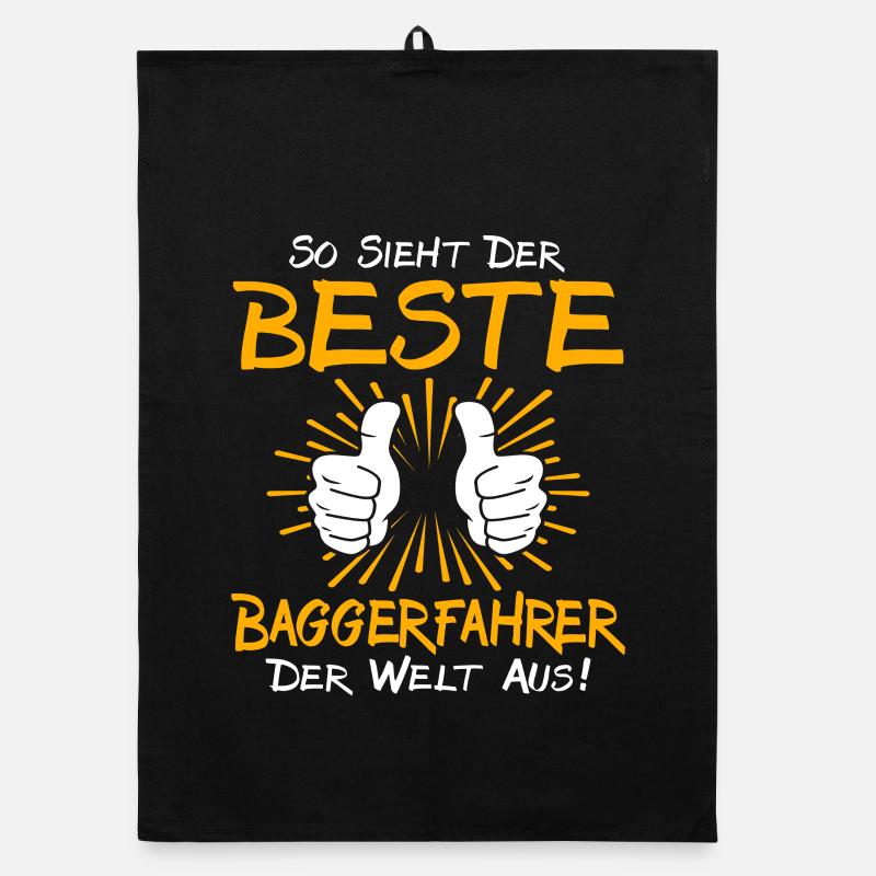 Excavator Driver Gift Idea Organic dish towel