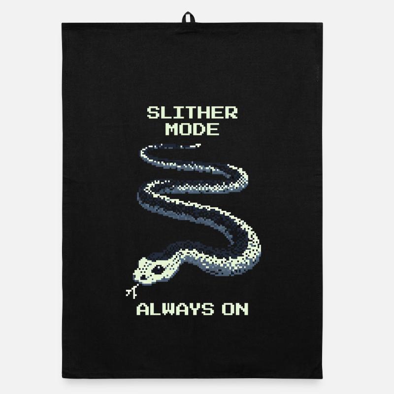 Slither Mode immer an | Schlange Mindset Organic Geschirrtuch