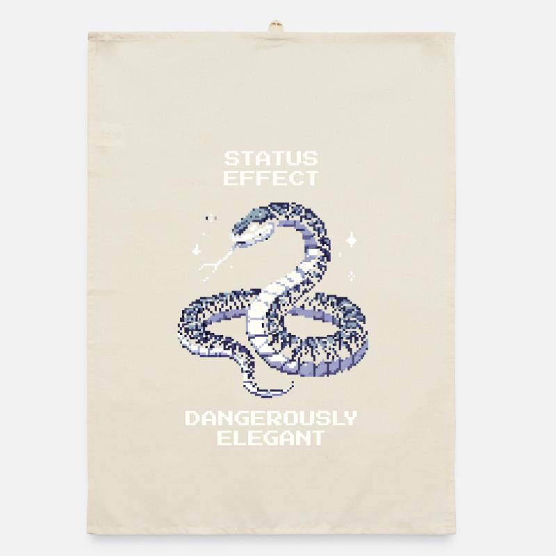 Dangereusement élégant | Attitude de serpent Torchon bio