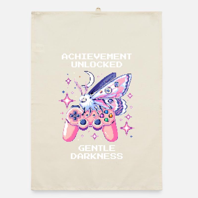 Gentle Darkness Unlocked | Soft Goth Organic dish towel