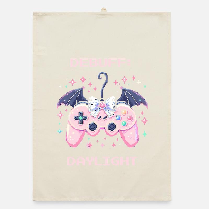 Debuff Daylight | Soft Goth Humor Organic dish towel