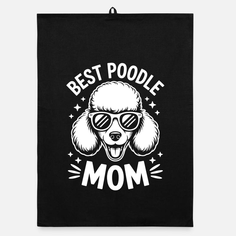 Paroles de caniche Caniche Cadeau drôle de caniche Torchon bio