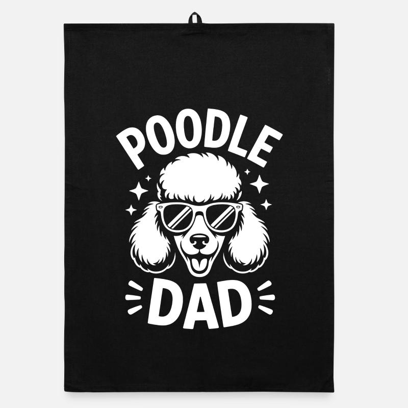 Paroles de caniche Caniche Cadeau drôle de caniche Torchon bio