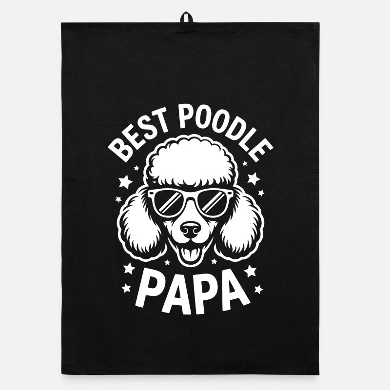 Pudel Sprüche Hunde Lustiges Pudel Geschenk Organic Geschirrtuch