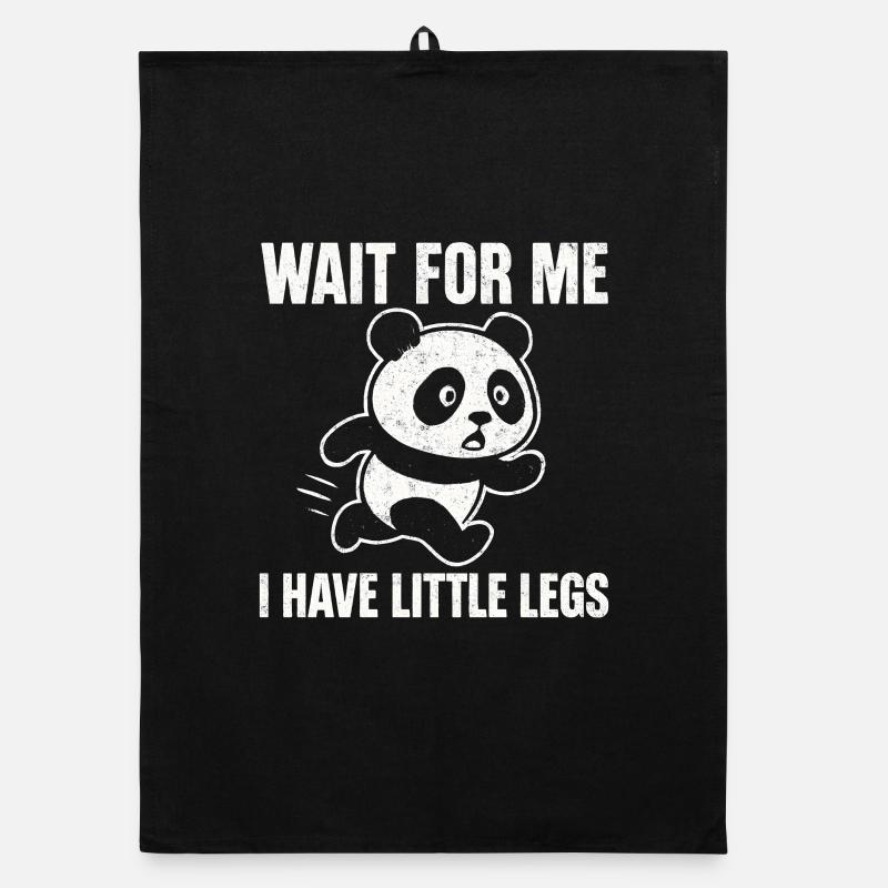 Panda dit Humour Mème Idée de cadeau drôle Drôle Torchon bio