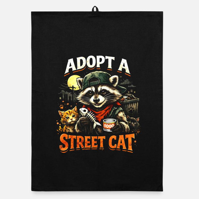 Adopt a Street Cat Organic dish towel