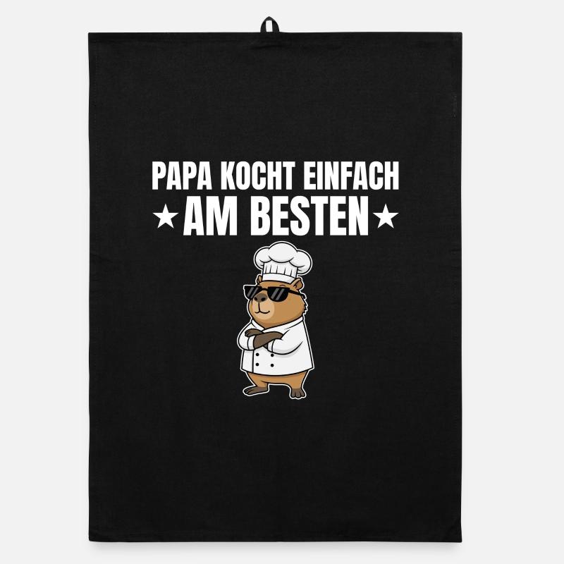 Papa cuisine le mieux - Chef capybara Torchon bio