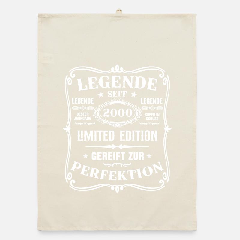 Legend Since 2000 Born 2000 Birthday 2000 Organic dish towel