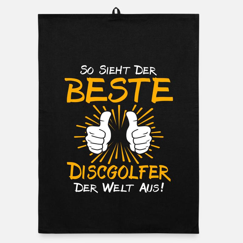 Discgolfer Geschenkidee Organic Geschirrtuch