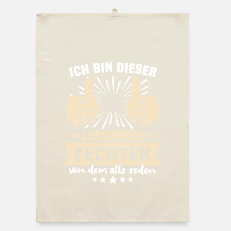 Fechter Sprüche Organic Geschirrtuch