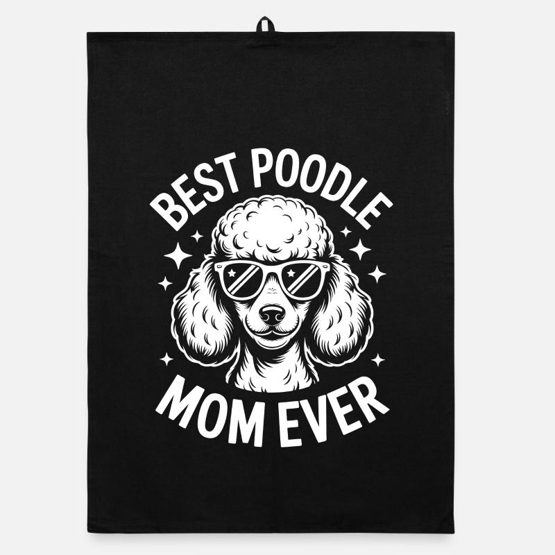 Pudel Sprüche Hunde Lustiges Pudel Geschenk Organic Geschirrtuch