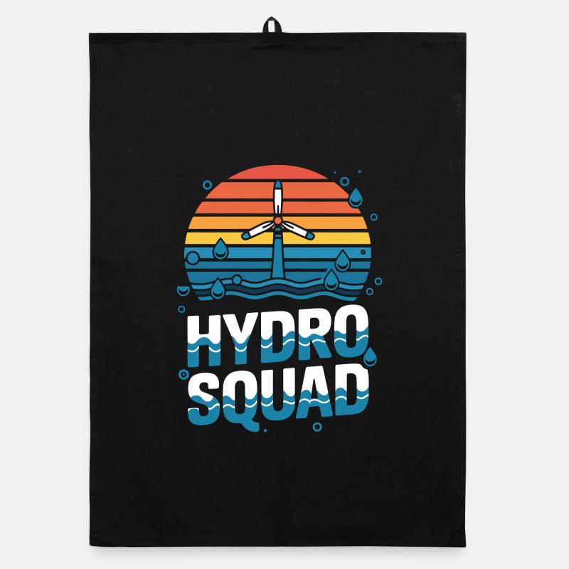 Hydro Squad Hydropower Team Renewable Energy Organic dish towel