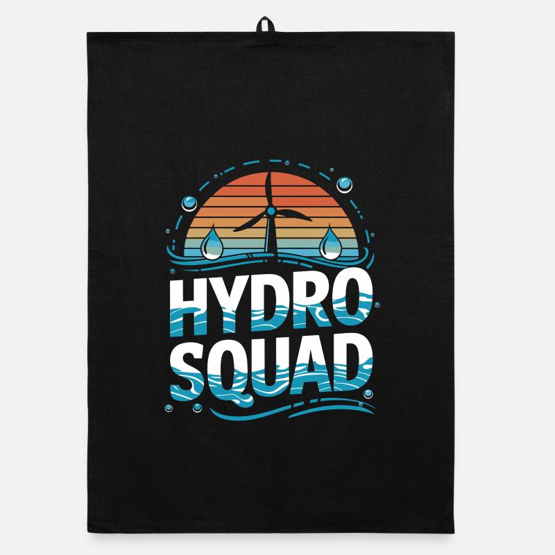 Hydro Squad Renewable Energy Hydropower Organic dish towel