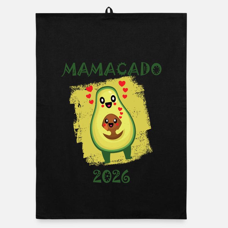 Avocat 2026 Mamacado Drôle de Dicton Torchon bio