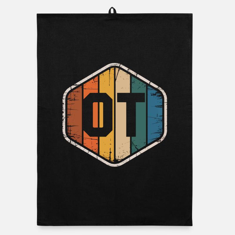 Variété de couleurs du bouclier rétro OTI Torchon bio