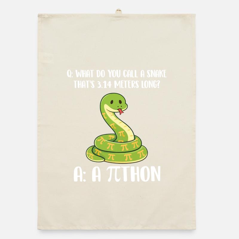 Schlange, 3,14 Meter lang, Pi-Tag-Python-Witz Organic Geschirrtuch