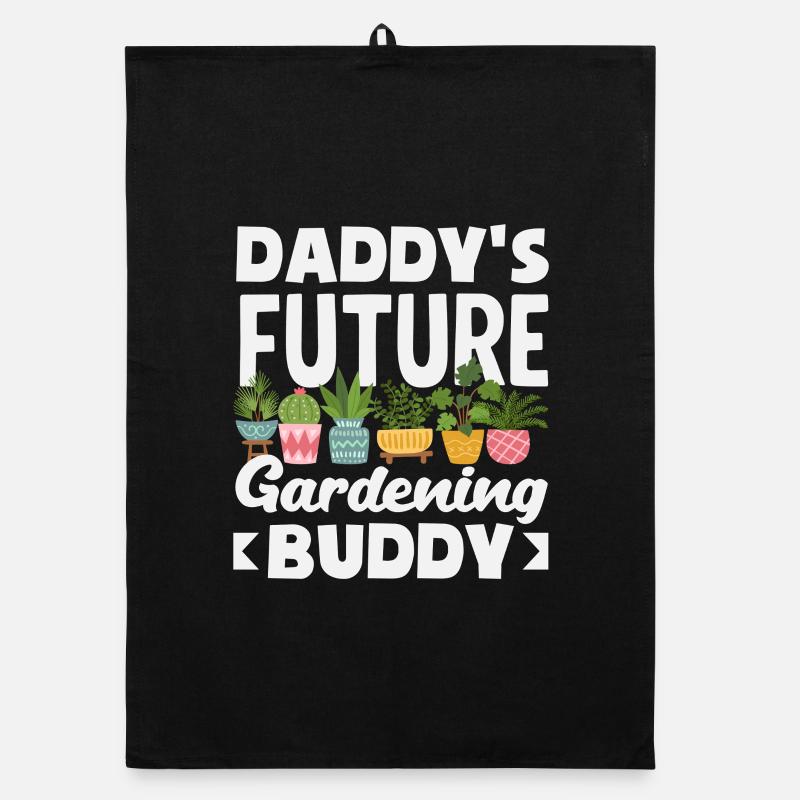 Daddy's Future Gardening Buddy Lustiger Organic Geschirrtuch
