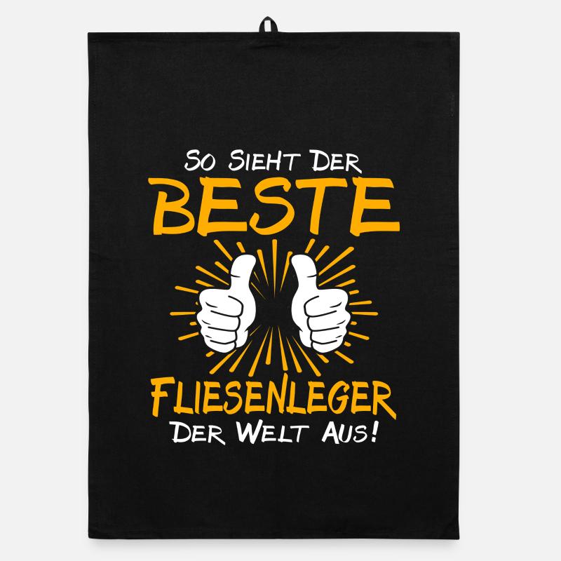 Fliesenleger Geschenkidee Organic Geschirrtuch