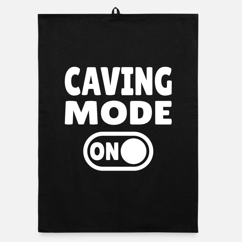 Caving Mode ON – Cave Adventure in the Dark Organic dish towel
