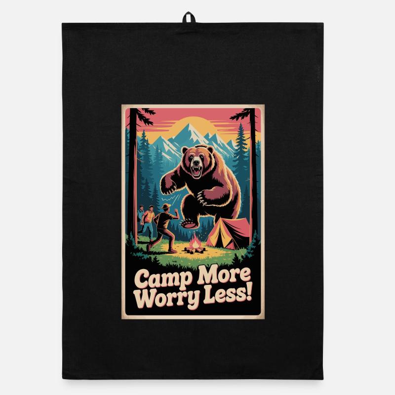 Camp Mach dir weniger Sorgen Organic Geschirrtuch