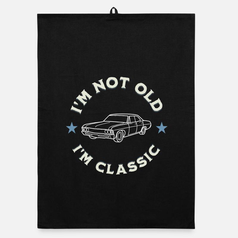 I’m Not Old I’m Classic Oldtimerliebe Organic Geschirrtuch