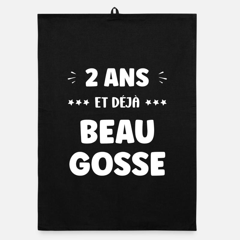 2 ans et déjà beau gosse Torchon bio