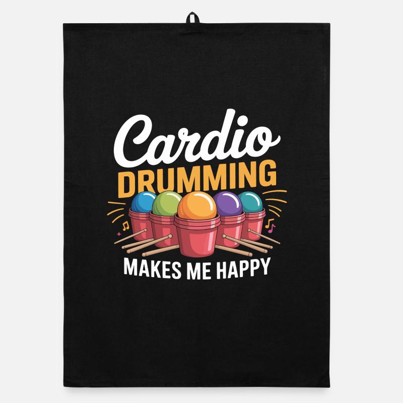 Cardio Drumming Freude Organic Geschirrtuch
